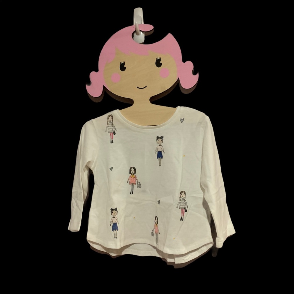 Zara Girls NWT Light 3/4 Sleeve Shirt 3-6 Months